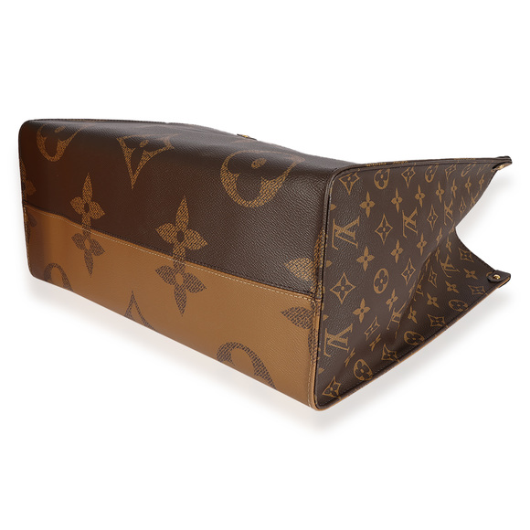 LOUIS VUITTON Monogram & Monogram Reverse Canvas Onthego GM - Picture 7 of 8